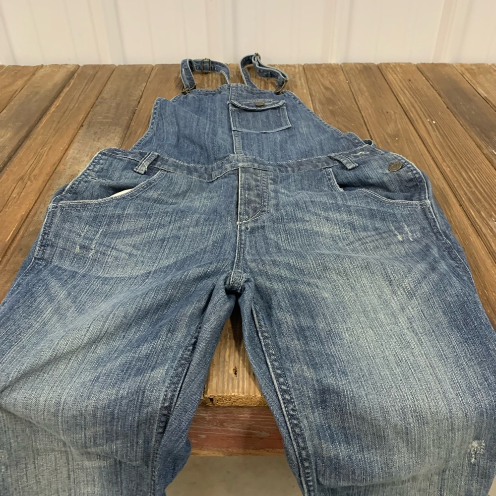 GAP Denim Blue Jean Overalls - Picture 1 of 7
